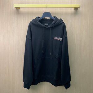 Balenciaga Men's Black Hoodies